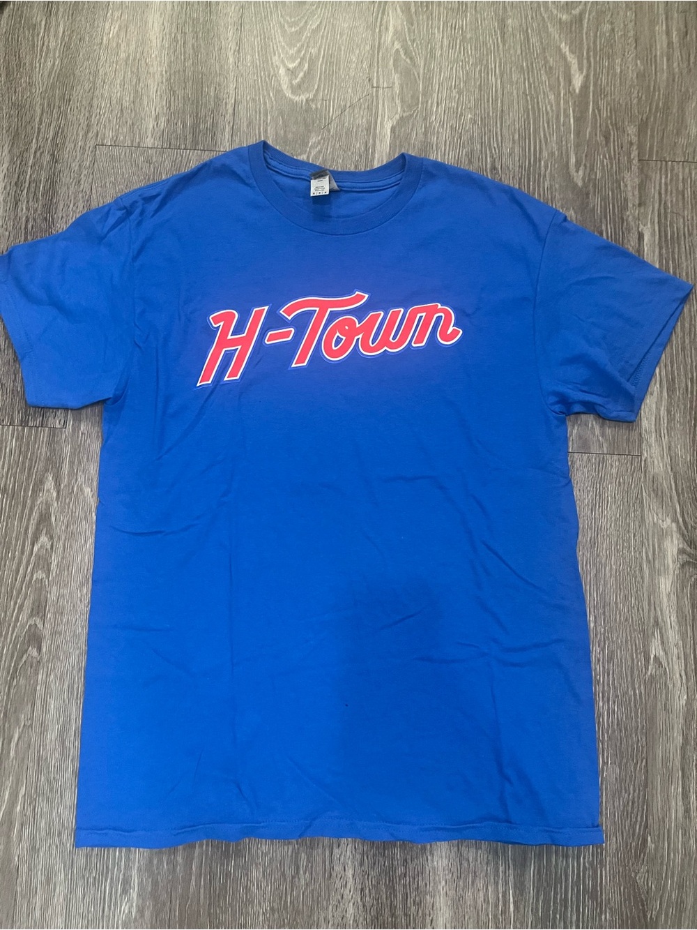 Houston Rockets Gildan Royal Blue H-Town Graphic Tshirt